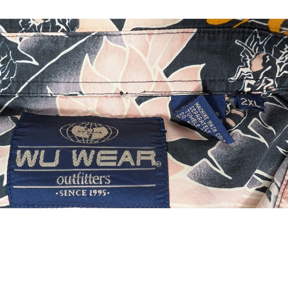 Wu Wear Vintage 90s Men's Tropical Killer Beez Button Up Shirt Size 2xl Wu Tang View 5